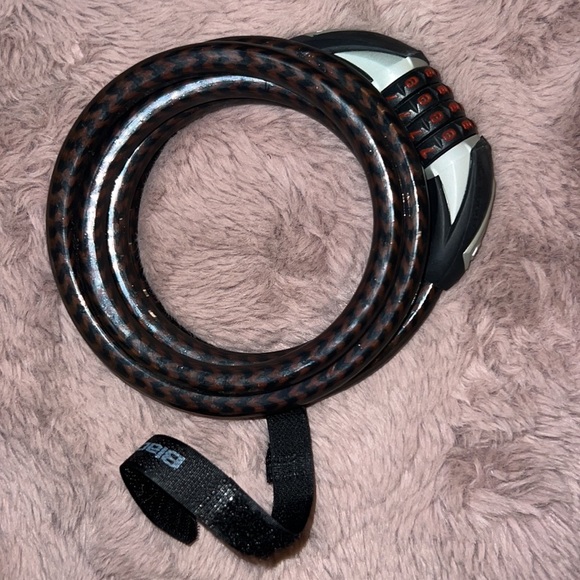 Blackburn Angola Combo Cable Lock 6ft length 180cm x 12mm Flexible Braided Steel - Picture 6 of 9